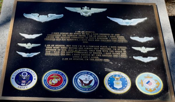 U.S. ARMED FORCES AVIATOR WAR MEMORIAL PLAQUE B