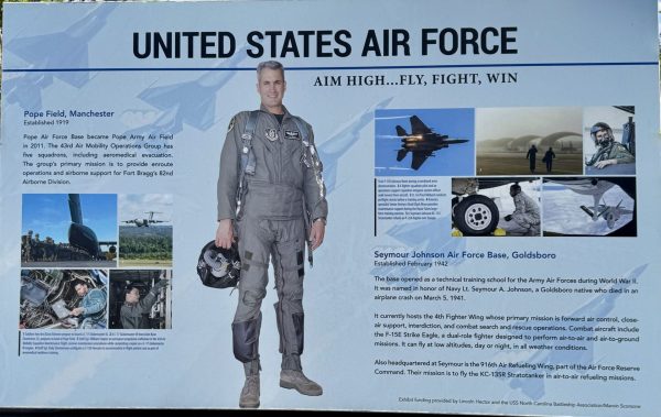 UNITED STATES AIRFORCE AIM HIGH MEMORIAL PANEL