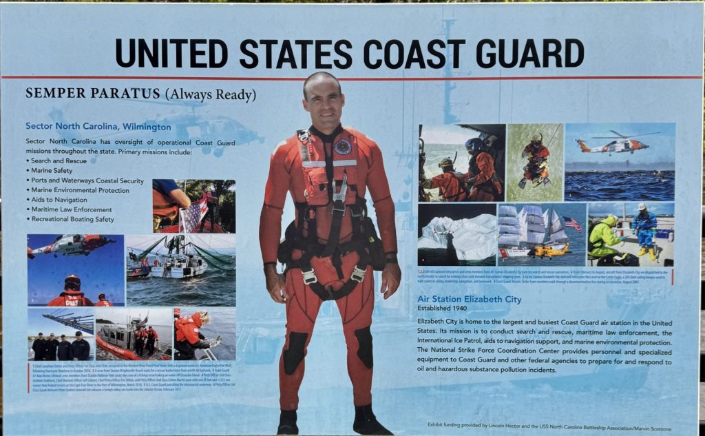 UNITED STATES COAST GUARD SECTOR NORTH CAROLINA MEMORIAL PANEL