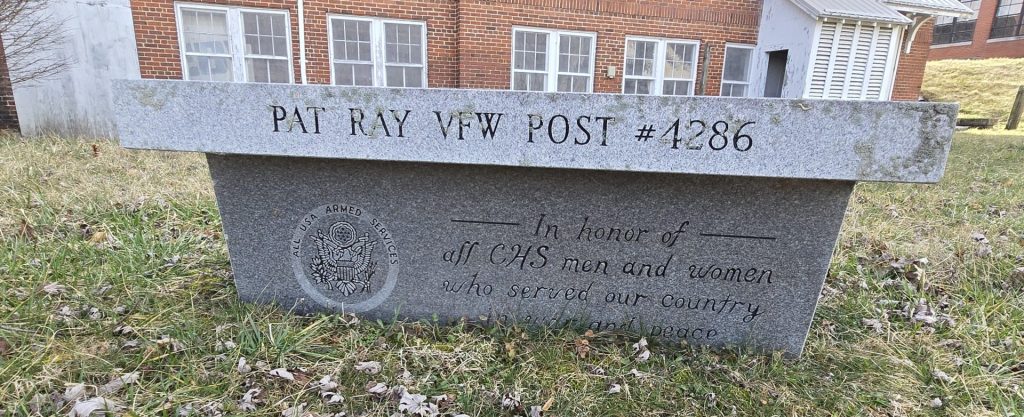 VFW POST #4286 CRANBERRY HIGH SCHOOL VETERANS MEMORIAL BENCH