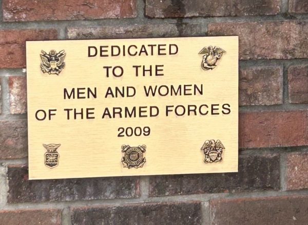 VFW POST 947 ARMED FORCES MEMORIAL PLAQUE