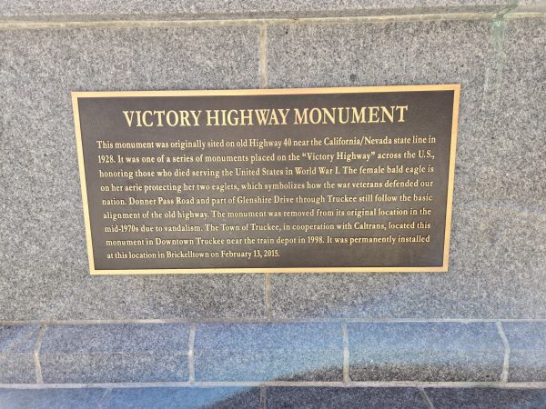 VICTORY HIGHWAY MONUMENT PLAQUE