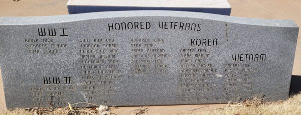 VILLAGE OF MELROSE WAR VETERANS MEMORIAL STONE B