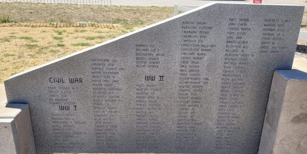 VILLAGE OF MELROSE WAR VETERANS MEMORIAL STONE C