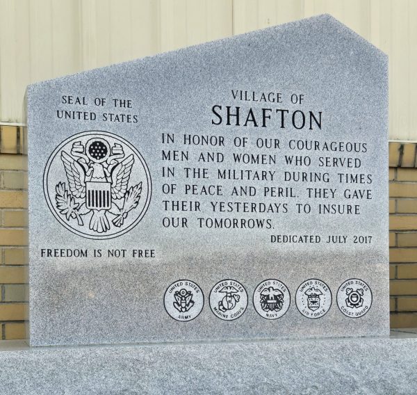 VILLAGE OF SHAFTON VETERANS MEMORIAL