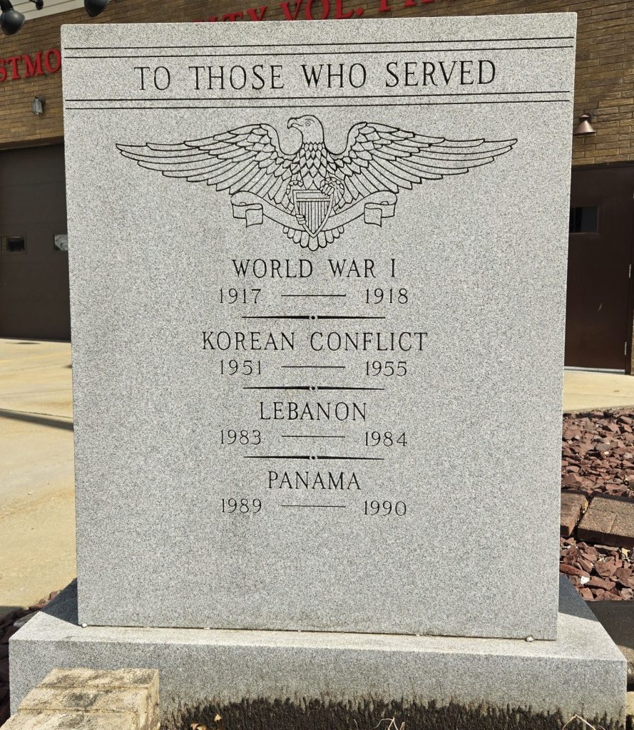 WESTMORELAND CITY WAR VETERANS MEMORIAL STONE A