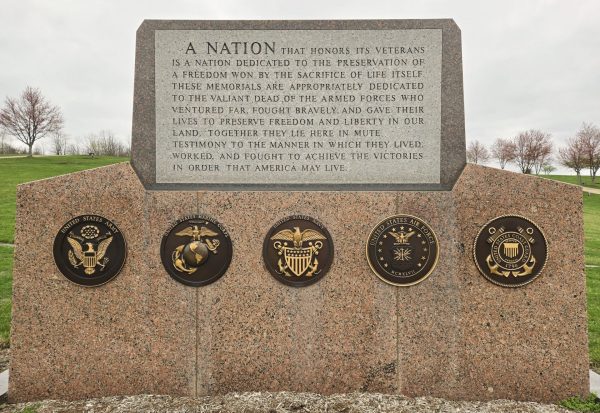 WESTMORELAND COUNTY MEMORIAL PARK VETERANS MEMORIAL BACK