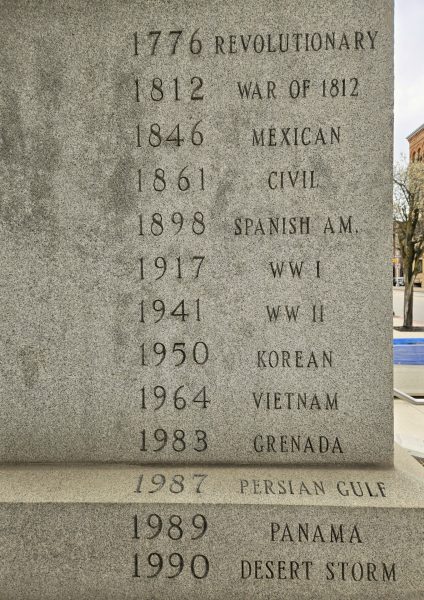 WESTMORELAND COUNTY WAR VETERANS MEMORIAL STONE B