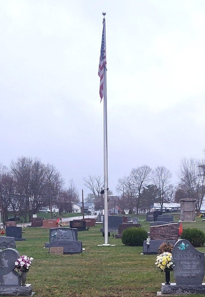 WILLIAM DALE EBINGER WAR MEMORIAL FLAGPOLE