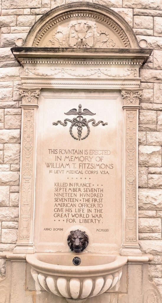 WILLIAM T. FITZSIMONS WAR MEMORIAL FOUNTAIN