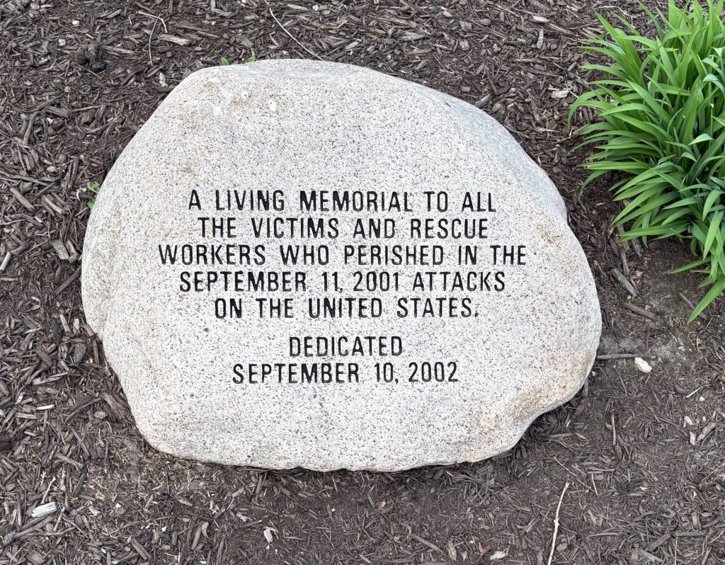 WILLOWBROOK SEPTEMBER 11, 2001 MEMORIAL ROCK