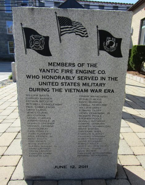 YANTIC FIRE ENGINE CO. VIETNAM WAR MEMORIAL