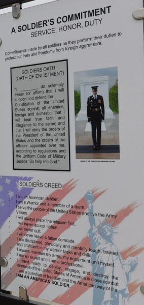 A SOLDIER’S COMMITMENT MEMORIAL PLAQUE