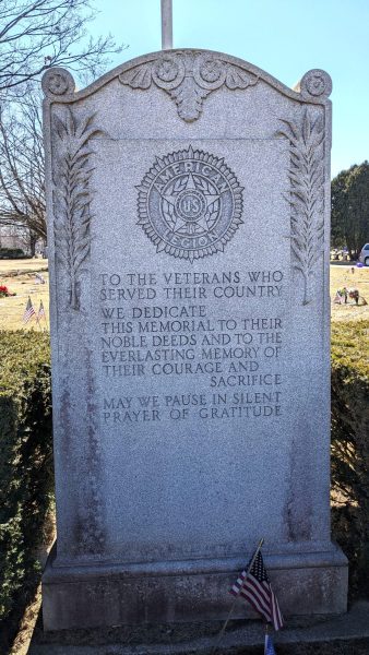 AMERICAN LEGION POST NO. 170 WAR MEMORIAL CLOSE-UP
