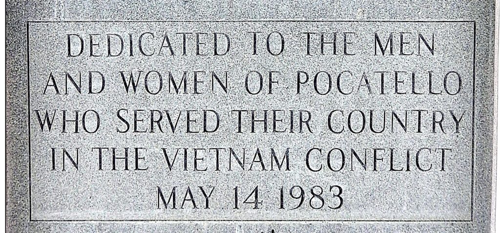 BANNOCK COUNTY WAR VETERANS MEMORIAL STONE D