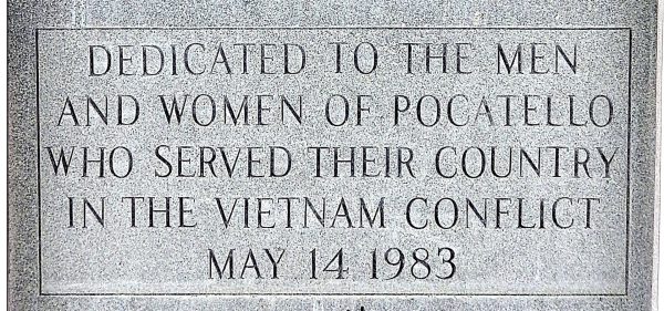 BANNOCK COUNTY WAR VETERANS MEMORIAL STONE D