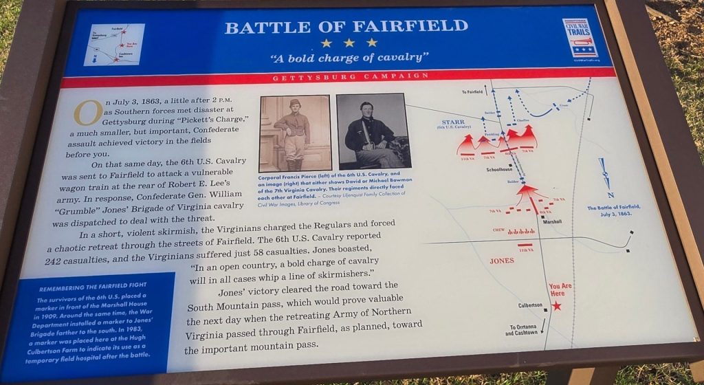 BATTLE OF FAIRFIELD WAR MEMORIAL PANEL
