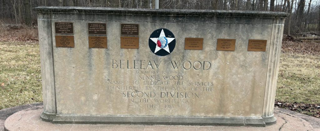 BELLEAV WOOD SECOND DIVISION WORLD WAR MEMORIAL
