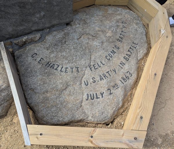 C.E. HAZLETT WAR MEMORIAL ROCK