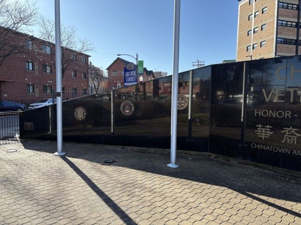 CHINESE AMERICAN VETERANS MEMORIAL LEFT STONE