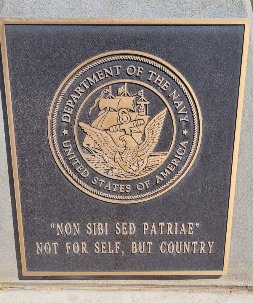 CLOVIS AND CURRY COUNTY NAVAL SERVICE VETERANS MEMORIAL PLAQUE B