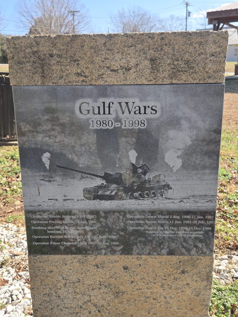 COLUMBUS, NC GULF WARS MEMORIAL