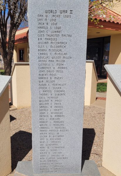 CURRY COUNTY VETERANS MEMORIAL STONE D