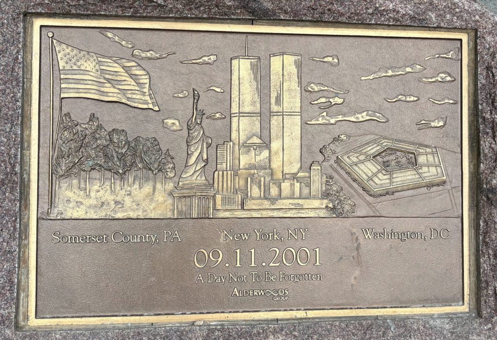 DES PLAINES 09.11.2001 MEMORIAL PLAQUE