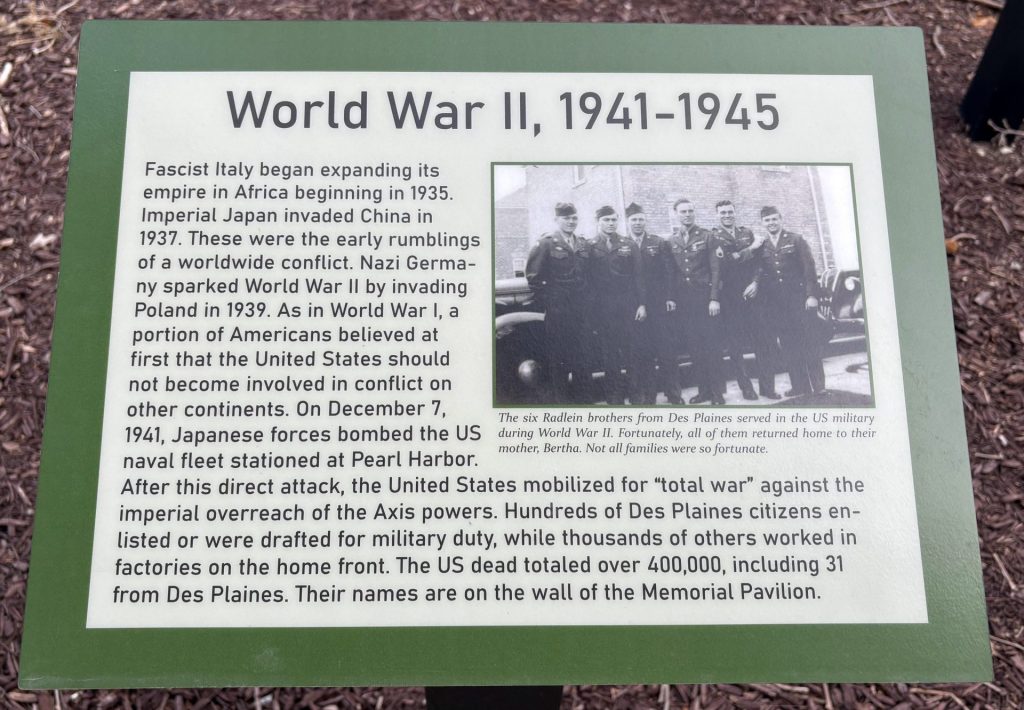 DES PLAINES WORLD WAR II, 1941-1945