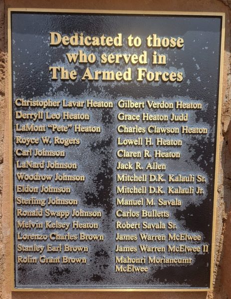 FREDONIA ARMED FORCES MEMORIAL PLAQUE