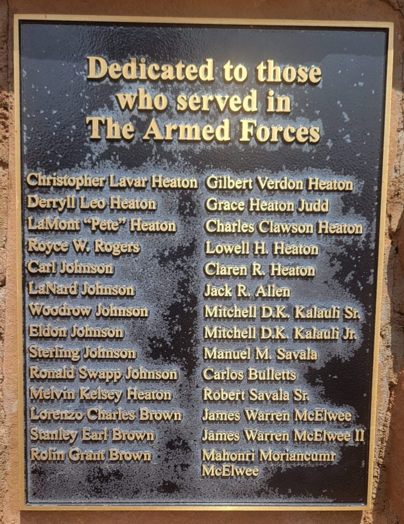 FREDONIA ARMED FORCES MEMORIAL PLAQUE