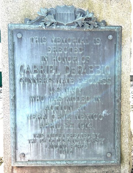 GABRIEL DEFABBIO VERA CRUZ MEMORIAL PLAQUE