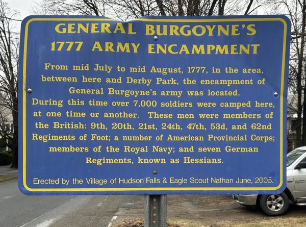 GENERAL BURGOYNE’S 1777 ARMY ENCAMPMENT MEMORIAL MARKER