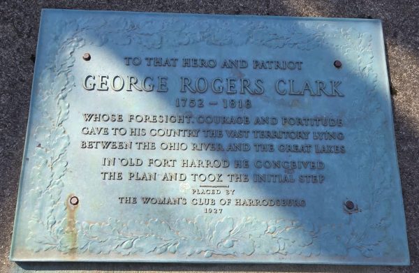 GEORGE ROGERS CLARK 1752-1818 MEMORIAL PLAQUE