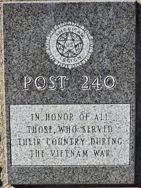 HSSK POST NO. 240 WAR VETERANS MEMORIAL STONE C