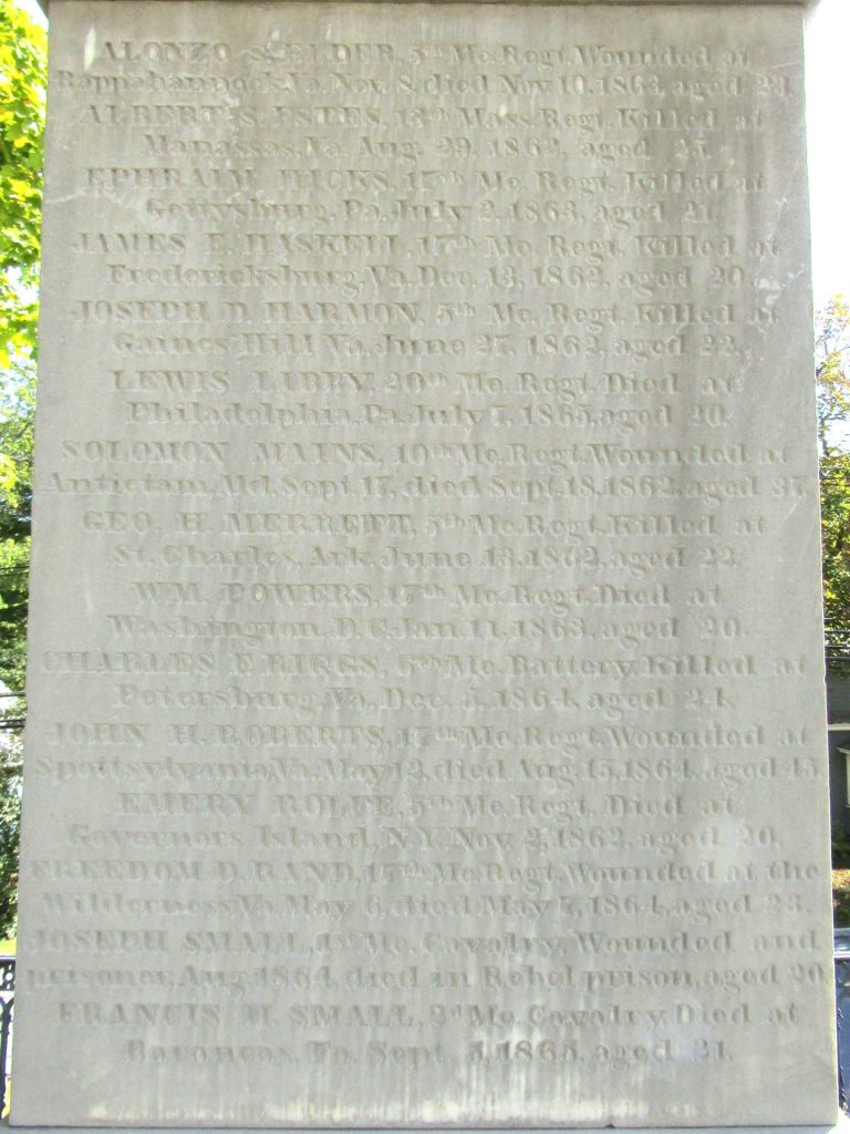 HON. TOPPAN ROBIE CIVIL WAR MEMORIAL STONE C