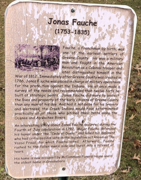 JONAS FAUCHE WAR MEMORIAL PLAQUE