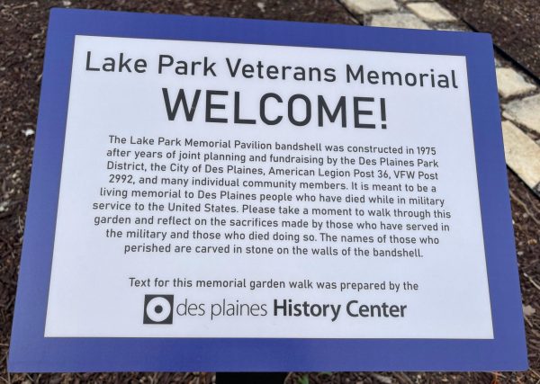 LAKE PARK VETERANS MEMORIAL PLAQUE