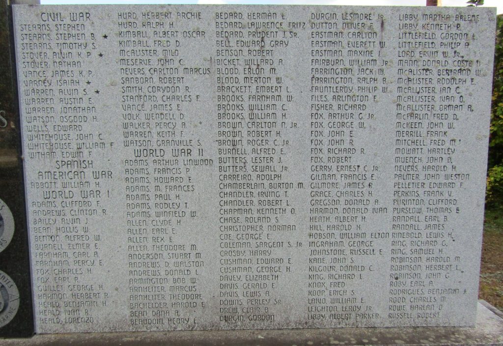 LOVELL ALL VETERANS MEMORIAL STONE B