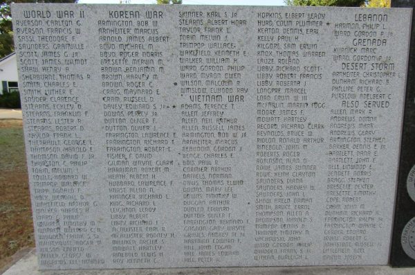 LOVELL ALL VETERANS MEMORIAL STONE C
