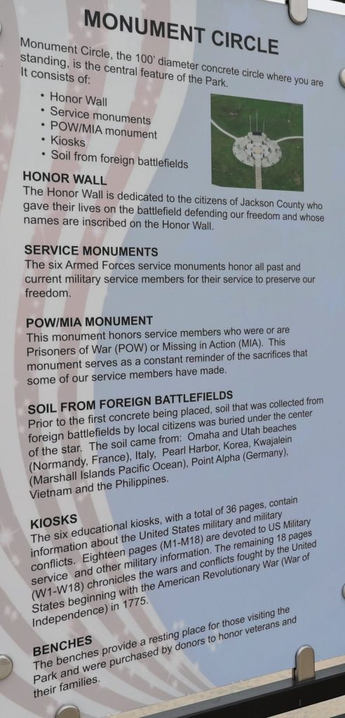 MONUMENT CIRCLE MEMORIAL PLAQUE