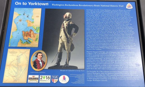 ON TO YORKTOWN REVOLUTIONARY WAR MEMORIAL PANEL IV