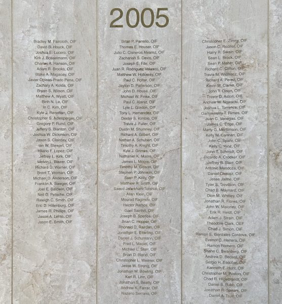 OPERATION ENDURING FREEDOM AND OPERATION IRAQI FREEDOM WAR MEMORIAL STONE F