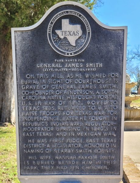 PARK NAMED FOR GENERAL JAMES SMITH MEMORIAL MARKER