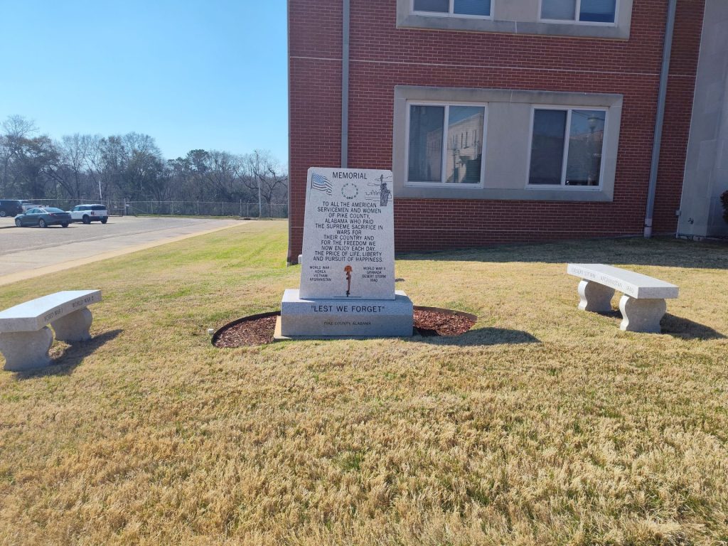 PIKE COUNTY, AL SOLDIERS MEMORIAL