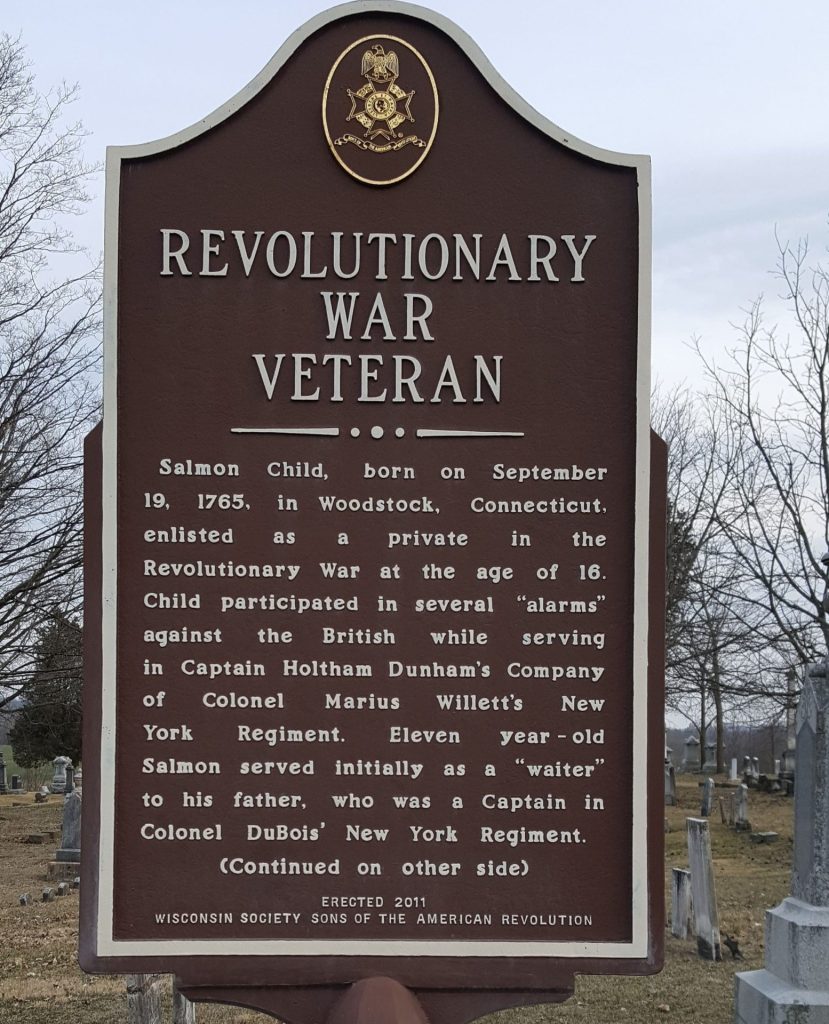 REVOLUTIONARY WAR VETERAN MEMORIAL MARKER FRONT BURLINGTON