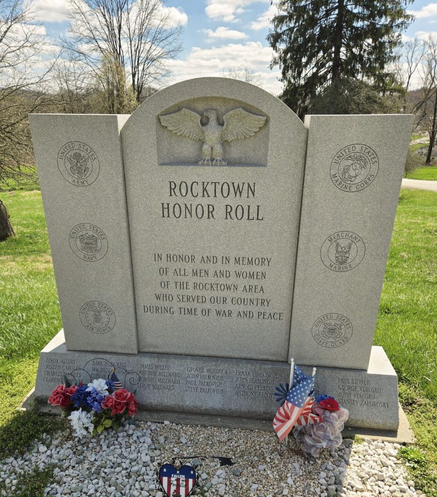 ROCKTOWN HONOR ROLL WAR MEMORIAL