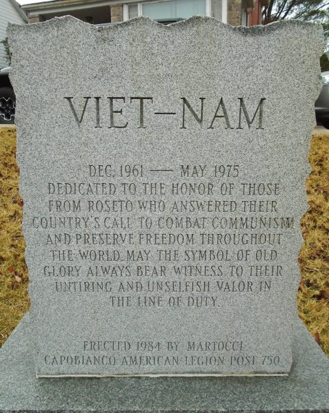 ROSETO VIET-NAM WAR MEMORIAL