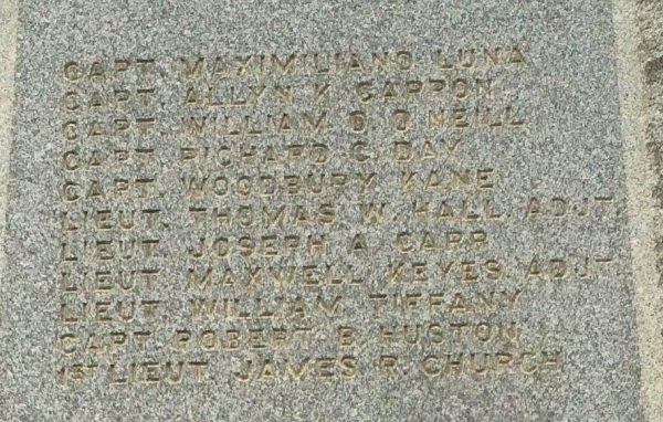 ROUGH RIDERS’ 1ST. U.S. VOL. CAV. WAR MEMORIAL STONE B