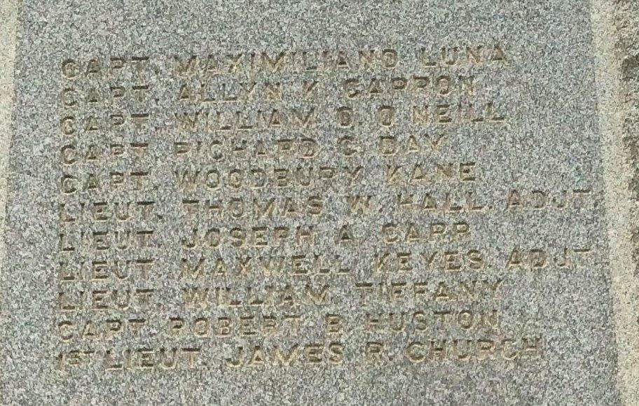 ROUGH RIDERS’ 1ST. U.S. VOL. CAV. WAR MEMORIAL STONE B